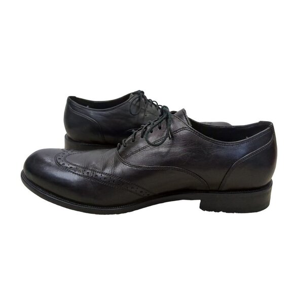 Cole Haan Air Pitney Oxford Shoe Mens 8.5 Black Wingtip Leather Lace Up Business - Picture 5 of 11